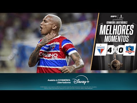 Gols e lances de Fortaleza x Colo Colo