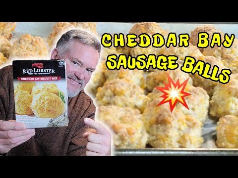 CHEDDAR BAY SAUSAGE BALLS💥Make them Once..Make them for life!💯 #sausage