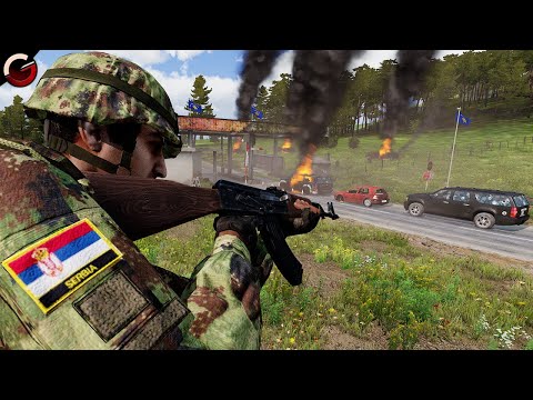 KOSOVO BORDER WAR! Serbia Launches Full-Scale Invasion of Kosovo | ArmA 3 Gameplay