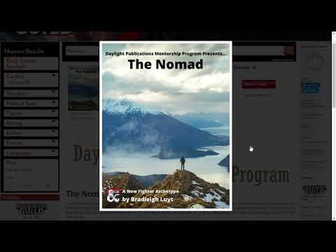 New Fighter Subclass - The Nomad (Homebrew)