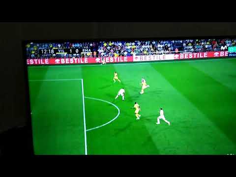 Gol de Gérard moreno villareal vs Real Madrid 1-0