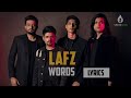 AUJ | Lafz (Words) | Lyrics With English Subtitles | Visionistan