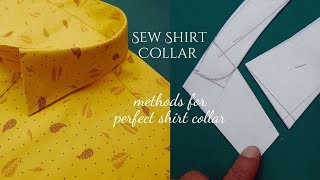 How To Sew A Shirt Collar | Sewing a CollarTechnique For Beginners |Shirt Collar Stitching #27