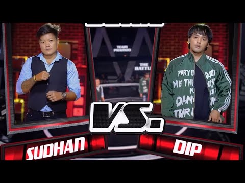 The Battle Sudhan vs Dip (Komal tyo Timro) Original Singer sabin Rai / Voice of nepal s4