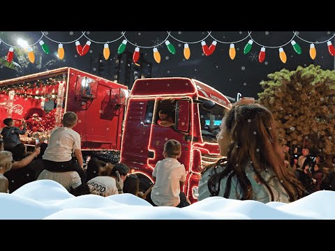 A Adelle Vendo a Caravana Iluminada de Natal Coca-Cola 2025 ✨🚚