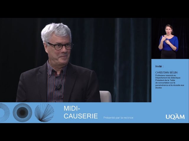 Entretien avec Christian Bégin, professeur associé au Département de didactique et président de la Table de concertation sur la persévérance et la réussite aux études