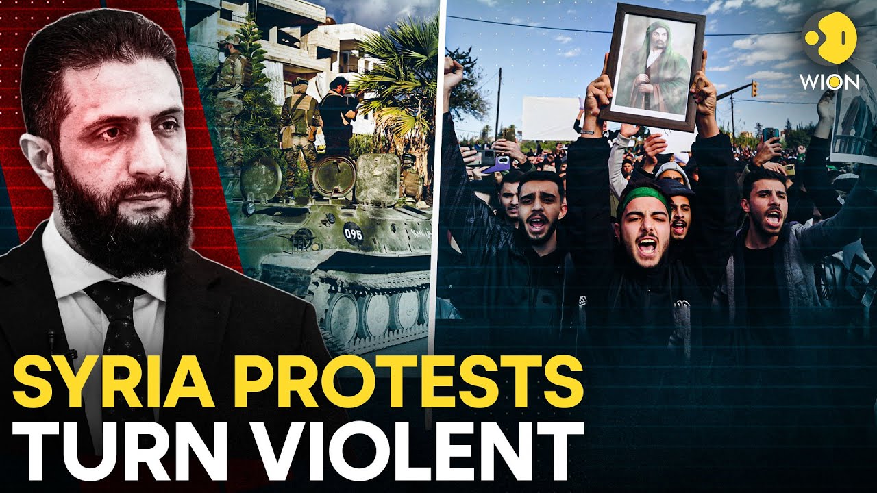 Syria Protests LIVE: Syria Alawite Protests Turn Violent After Mosque Attack Killed 8 | WION