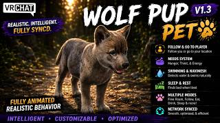 VRChat Wolf Pup World Pet V1.3