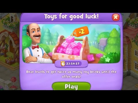 Toys for Good Luck! Gardenscapes Level 2936-2946 | Orangery Flower 8/8 Rewards