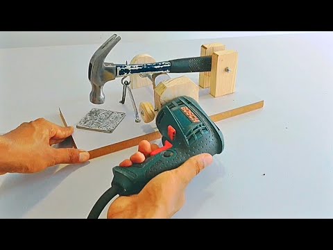 how to make a drill hammer making a very impressive