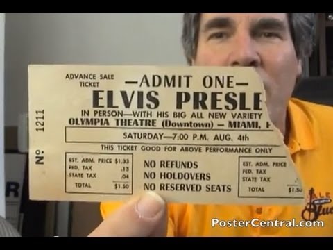 elvis ticket concert presley hawaii 1950