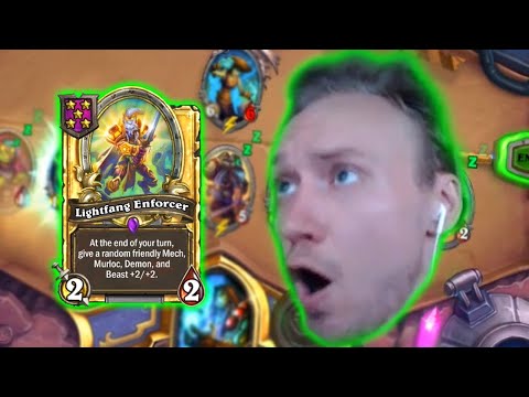 Lightfang Enforcer Super Early = OP!! | ASMODAI HEARTHSTONE BATTLEGROUNDS