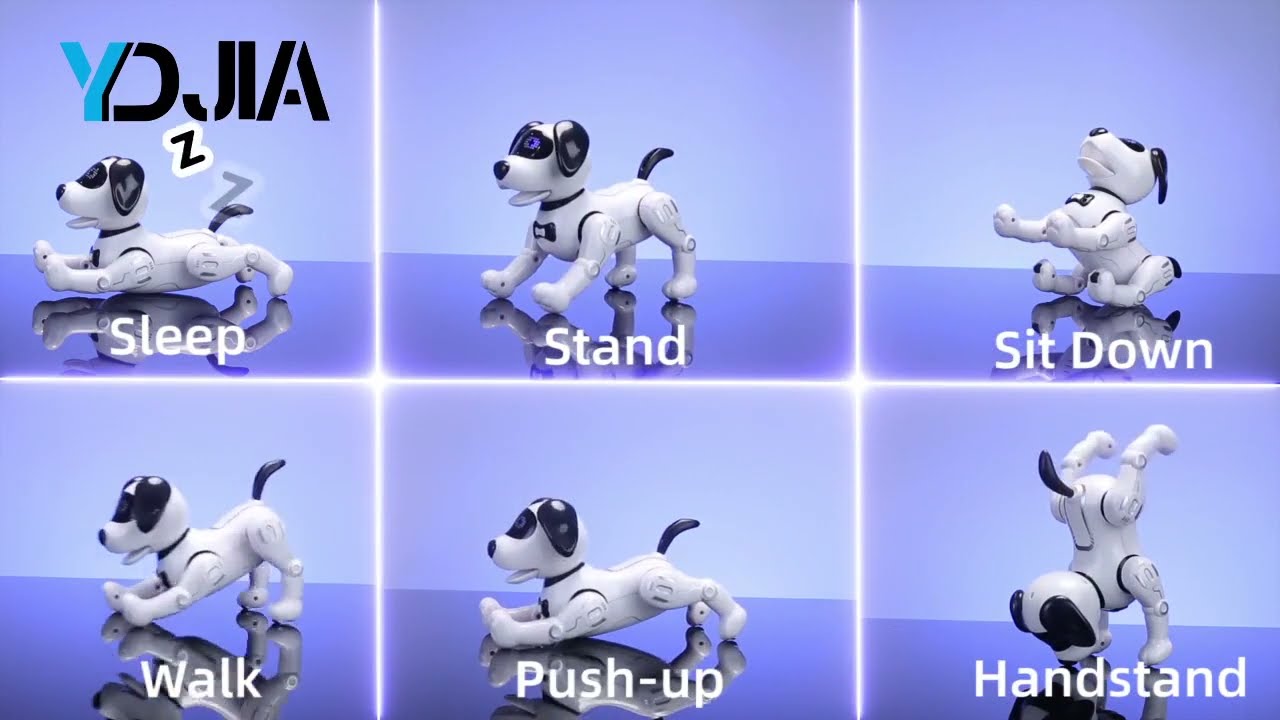 Távirányítós interaktív robot Beagle több változatban 20cm videó