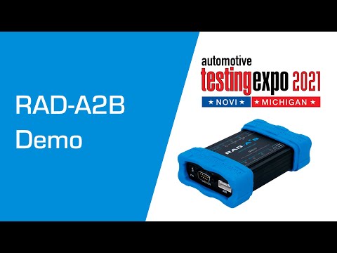 RAD-A2B: Analog Devices Automotive Audio Bus (A2B) Demo at Automotive Testing Expo Novi 2021