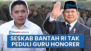 Seskab Klaim RI Sejahterakan Guru, Insentif Tenaga Pengajar Honorer Naik Rp400 Ribu Era Prabowo