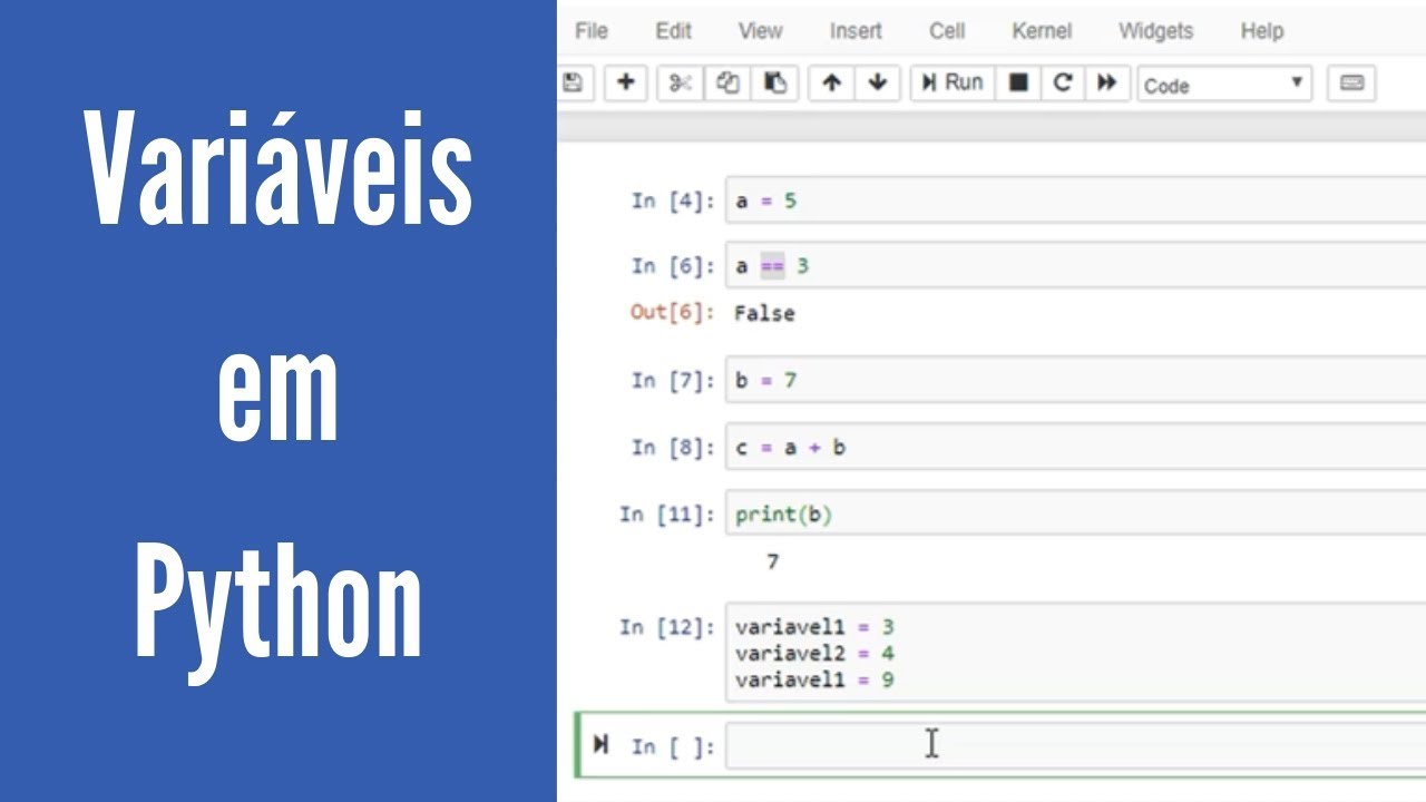 Variáveis e tipos de dados em Python (Curso para iniciantes - Aula 5)