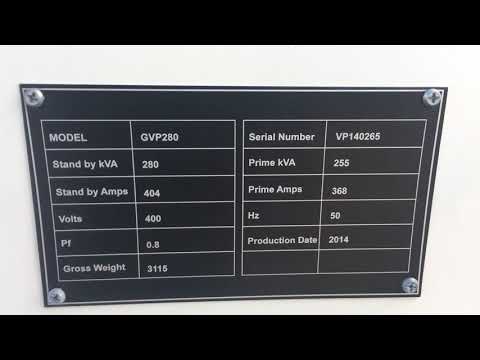 DPX Power: Volvo TAD734GE - 280  kVA Generator set | DPX-11104
