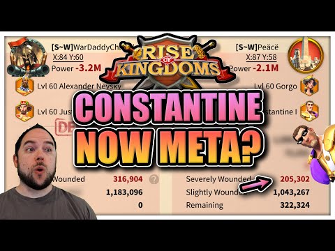 Gorgo Constantine is Slaying [is he actually META?] Rise of Kingdoms