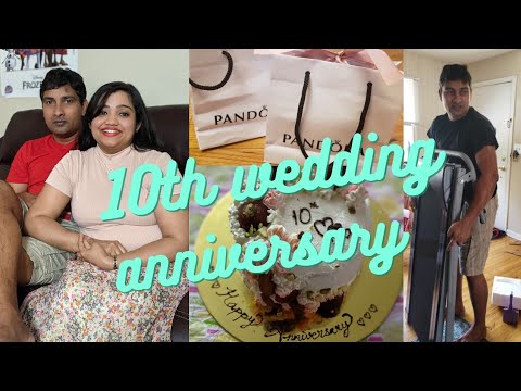 My 10th Wedding Anniversary Vlog/Surprise Gifts!/How we Celebrated our anniversary/Tried Vegan Food!