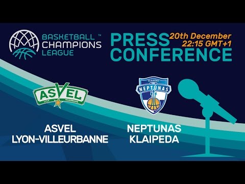 ASVEL Lyon-Villeurbanne v Neptunas Klaipeda - Press Conference - Basketball Champions League