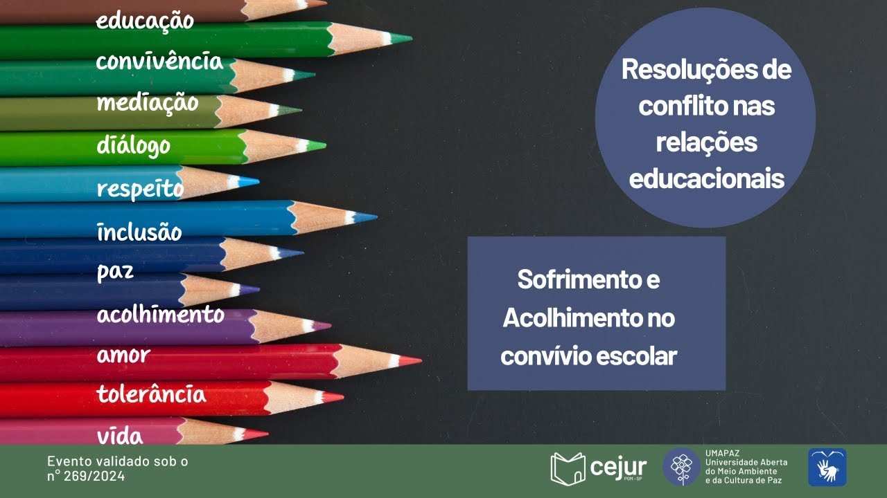Resolução de Conflitos nas Relações Educacionais - Sofrimento e Acolhimento no Convívio Escolar