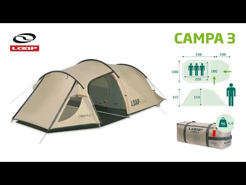 LOAP CAMPA - 3 stan pro 3 osoby / tent for 3 persons | www.loap.cz