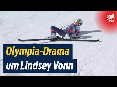 Olympia-Drama! Lindsey Vonn stürzt bei Abfahrt schwer!