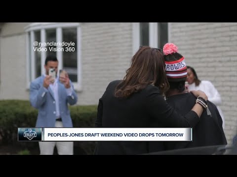 Donovan Peoples-Jones behind the scenes draft night