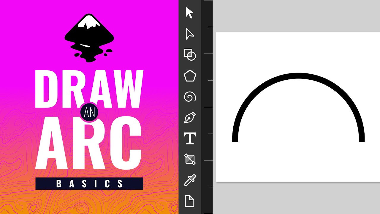 How to Draw an Arc in Inkscape | Inkscape Basics for Beginners