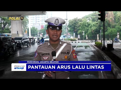 NTMC POLRI - PANTAUAN ARUS LALU LINTAS SORE DI PANCORAN, JAKARTA SELATAN