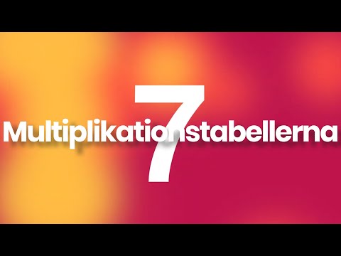 7:ans multiplikationstabell - musik 'Gångertabellerna' från Årstaskolan