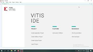 Vitis: Hello world program using MicroBlaze processor on Artix 7 (AC701)