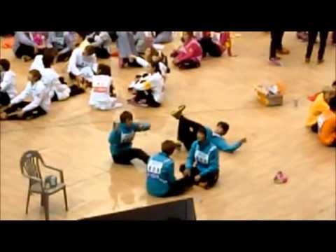 120108 [FANCAM] BEAST American dance + Apink win in MBC Idol Star Athletics Championships