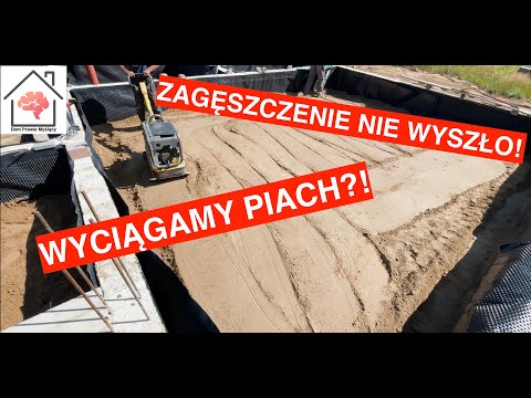 Zagęszczenie nie przeszło badań! Wymiana piachu przy stanie 0!