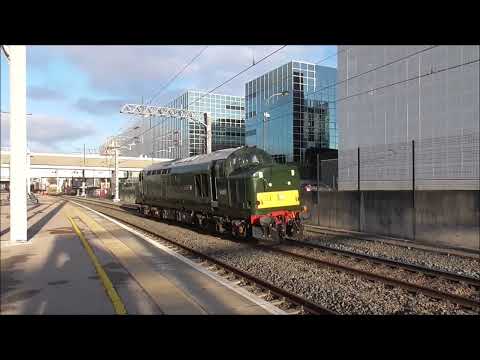 LSL 37667 passes Milton Keynes Central light engine 05/01/22