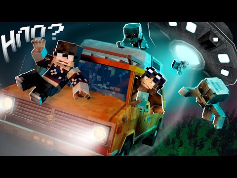 НА ФУРГОНЕ В ПАРКЕ ПРИШЕЛЬЦЕВ - Страшилки Майнкрафт