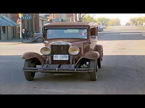 South Dakota 1930s in color [60fps, Remastered] w/Sound Design