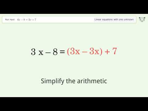 8 3x 7