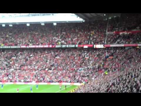 United 2 Chelsea 1 -   full time crowd scene