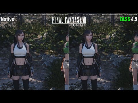 Native VS DLSS 4.5 Performance 4K | FF7 Rebirth | RTX 5090