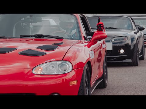 Modified miatas on action! Full send at Athens circuit. Cinematic film #mazda #mx5 #miata #trackday