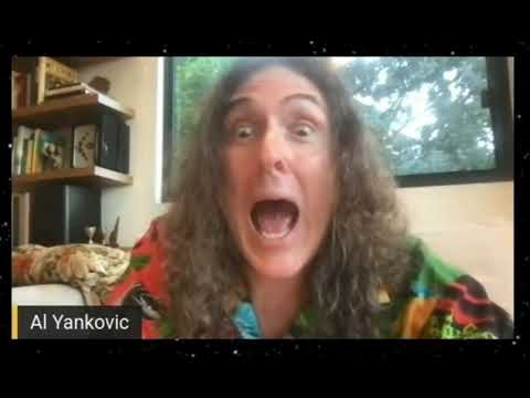 "Weird Al" Yankovic screaming on StreamYard call