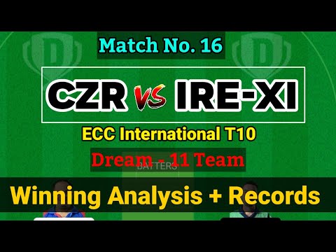 CZR vs IRE-XI Dream11 | CZR vs IRE-XI ECC T10 match | ECC T10 Match Dream11 Team
