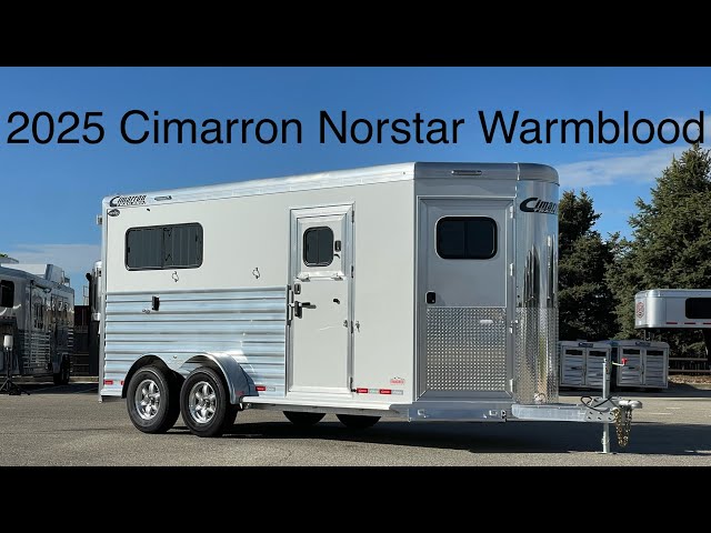 Preview image of 2025 Cimarron Norstar Warmblood 2 Horse Straight Load  Bumper Pull youtube video