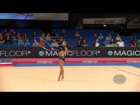 Aliya ASSYMOVA (KAZ) 2015 Rhythmic Worlds Stuttgart - Qualifications Hoop