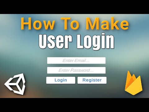 Unity User Login System Tutorial - Firebase Authentication