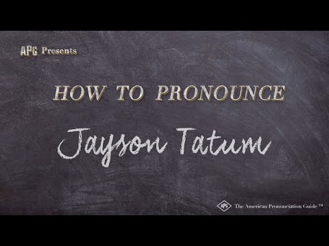 How to Pronounce Jayson Tatum (Real Life Examples!)