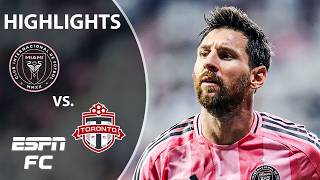 MESSI SCORES LATE 🔥 Inter Miami vs. Toronto | MLS Highlights | ESPN FC