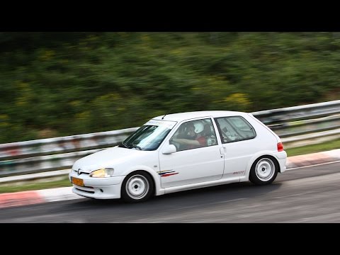 Peugeot 106 Rallye with Supersprint exhaust on the Nürburgring!