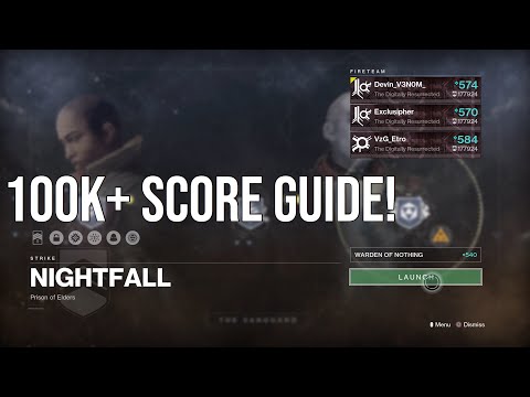 EASY 100,000 Score For "Warden of Nothing" Nightfall Guide in Destiny 2